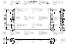 Chladič, chlazení motoru VALEO 734930