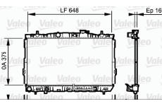 Chladič, chlazení motoru VALEO 734965