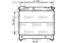 Chladič, chlazení motoru VALEO 735073
