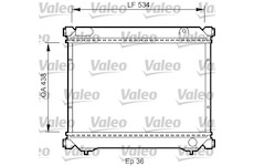 Chladič, chlazení motoru VALEO 735074