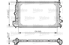 Chladič, chlazení motoru VALEO 735086