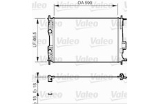 Chladič, chlazení motoru VALEO 735119