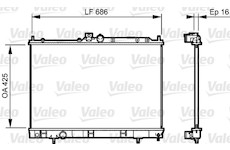 Chladič, chlazení motoru VALEO 735201