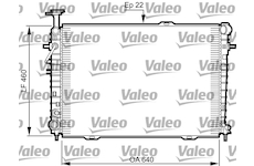 Chladič, chlazení motoru VALEO 735542