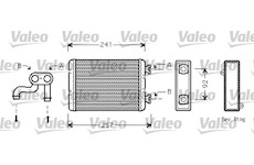 Výměník tepla, vnitřní vytápění VALEO 812360