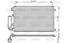 Kondenzátor, klimatizace VALEO 814008