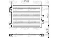Kondenzátor, klimatizace VALEO 814167