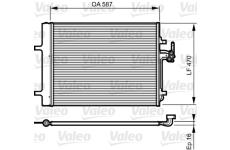 Kondenzátor, klimatizace VALEO 814184