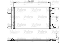 Kondenzátor, klimatizace VALEO 814202