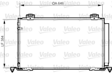 Kondenzátor, klimatizace VALEO 814209