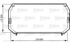 Kondenzátor, klimatizace VALEO 814246