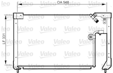 Kondenzátor, klimatizace VALEO 814278