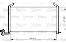 Kondenzátor, klimatizace VALEO 814317