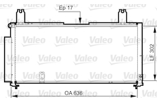 Kondenzátor, klimatizace VALEO 814330