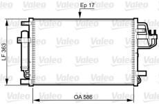 Kondenzátor, klimatizace VALEO 814347