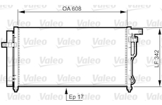 Kondenzátor, klimatizace VALEO 814350