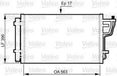 Kondenzátor, klimatizace VALEO 814351