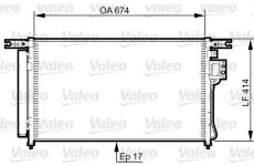 Kondenzátor, klimatizace VALEO 814353