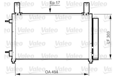 Kondenzátor, klimatizace VALEO 814358