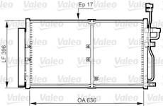 Kondenzátor, klimatizace VALEO 814359