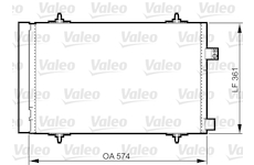 Kondenzátor, klimatizace VALEO 814363