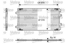 Kondenzátor, klimatizace VALEO 817385