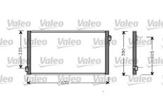 Kondenzátor, klimatizace VALEO 817783