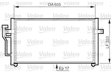 Kondenzátor, klimatizace VALEO 817789