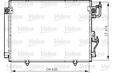 Kondenzátor, klimatizace VALEO 817790