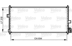 Kondenzátor, klimatizace VALEO 817819