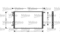 Kondenzátor, klimatizace VALEO 818008