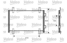 Kondenzátor, klimatizace VALEO 818018