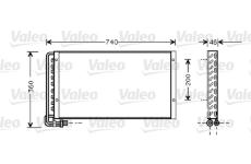 Kondenzátor, klimatizace VALEO 818040