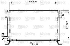Kondenzátor, klimatizace VALEO 818989