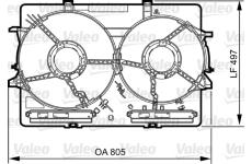 Držák, větrák chladiče VALEO 820757