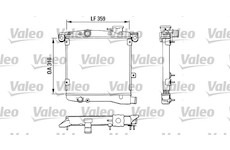 Chladič, chlazení motoru VALEO 883799