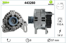 Alternátor VALEO 443260
