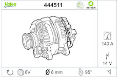 generátor VALEO 444511