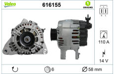 generátor VALEO 616155