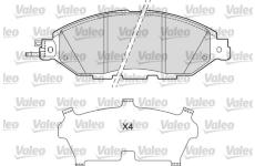 Sada brzdových destiček, kotoučová brzda VALEO 601675