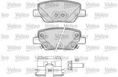 Sada brzdových destiček, kotoučová brzda VALEO 601692