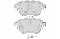 Sada brzdových destiček, kotoučová brzda VALEO 601740