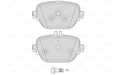 Sada brzdových destiček, kotoučová brzda VALEO 601767