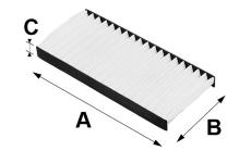 Filtr, vzduch v interiéru VALEO 698487