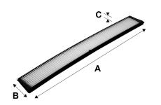 Filtr, vzduch v interiéru VALEO 698489