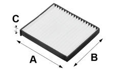 Filter vnútorného priestoru VALEO 698663
