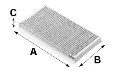 Filtr, vzduch v interiéru VALEO 698710