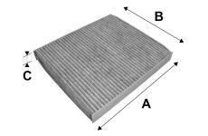 Filtr, vzduch v interiéru VALEO 698739