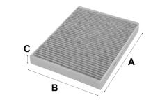 Filtr, vzduch v interiéru VALEO 698768