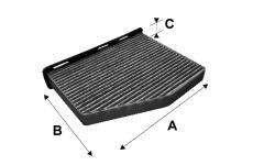 Filtr, vzduch v interiéru VALEO 698801